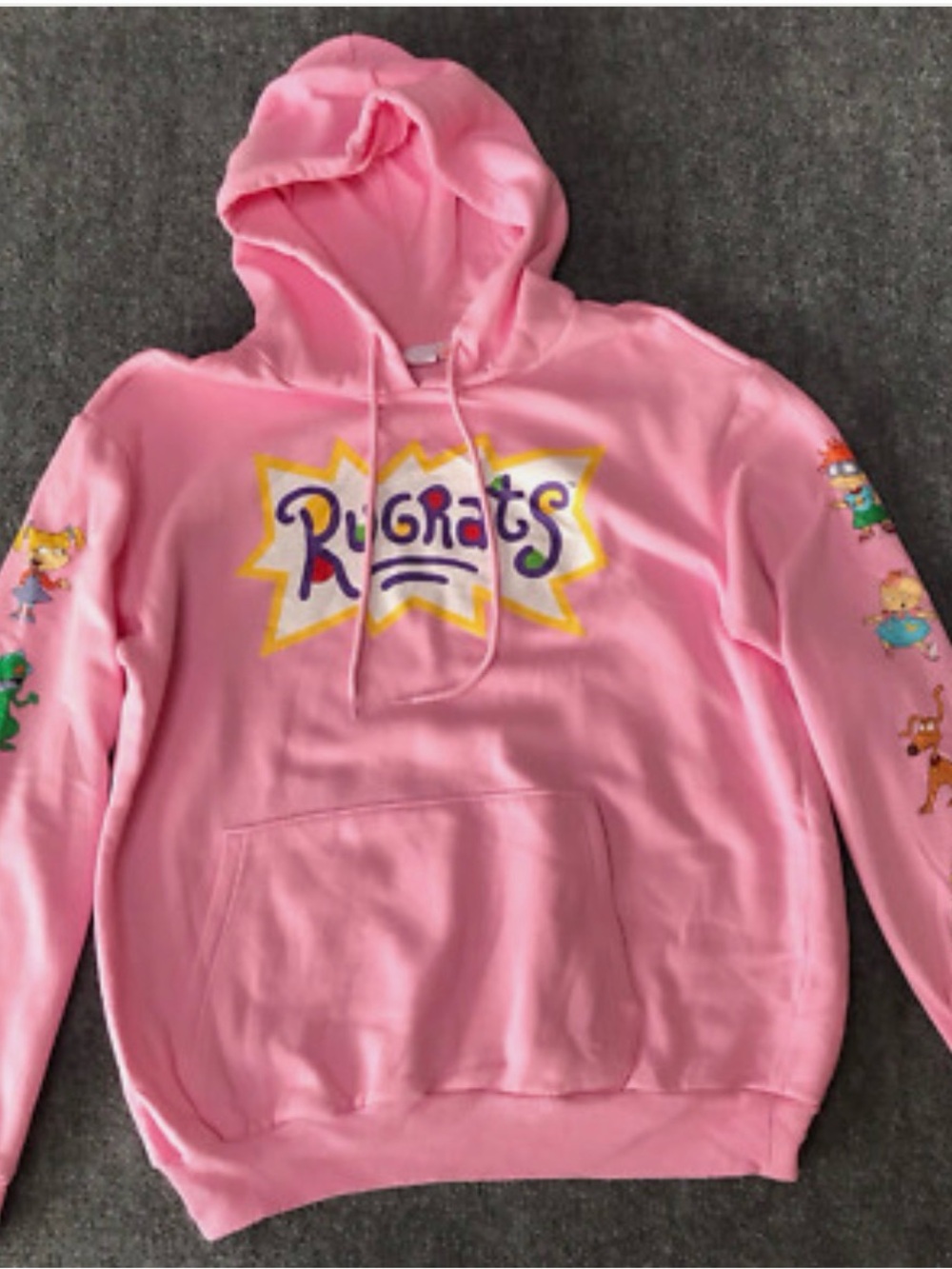 Nickelodeon Pink Logo Pullover Hoodie
